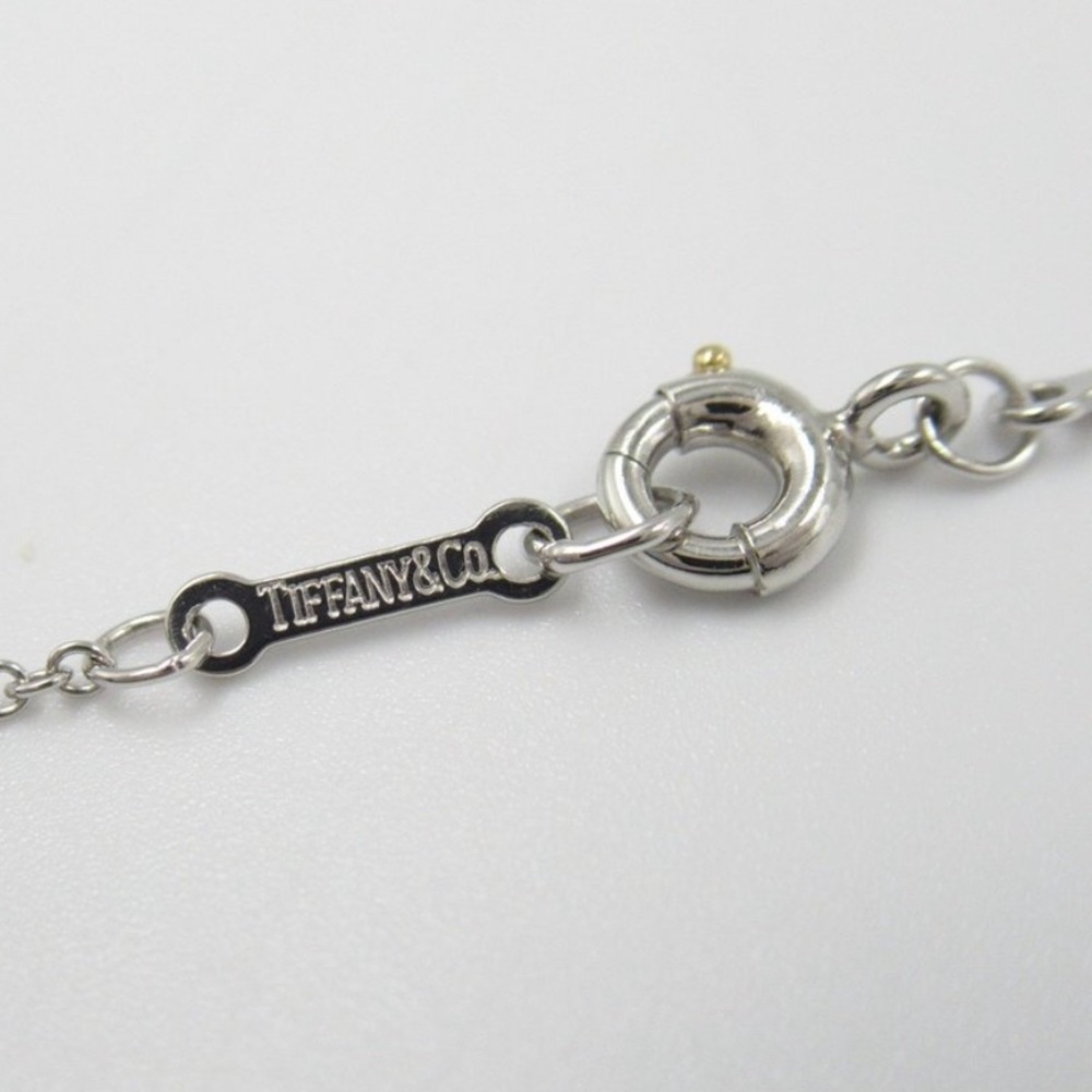 ✨ TIFFANY & Co ✨ Platinum Bezel Set 0.25ct Diamond By The Yard 16in Necklace - Picture 11 of 12